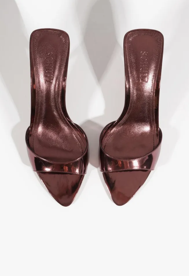 Elodie Sandal Red Women Schutz Shoes Mules