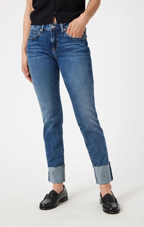 Emma Slim Boyfriend In Mid Used Flex Blue Women Mavi Jeans Denim Emma Slim Boyfriend In Mid Used Flex Blue Women Mavi Jeans Denim