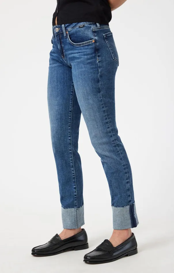 Emma Slim Boyfriend In Mid Used Flex Blue Women Mavi Jeans Denim Emma Slim Boyfriend In Mid Used Flex Blue Women Mavi Jeans Denim