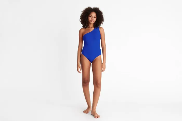 ERES Effigie OneShoulder OnePiece Indigo Women OnePiece Swimsuits