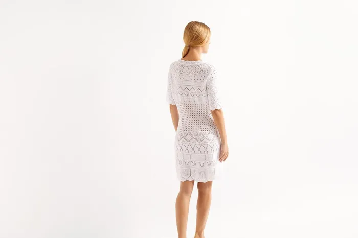 ERES Lola Short Tunic Blanc Women Beachwear and Accessories