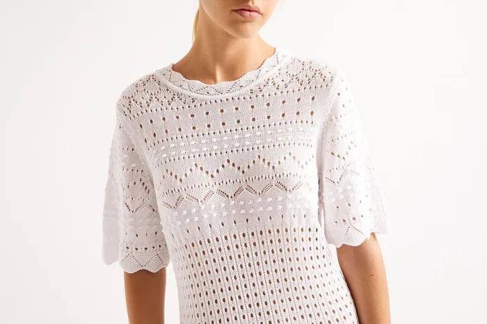 ERES Lola Short Tunic Blanc Women Beachwear and Accessories