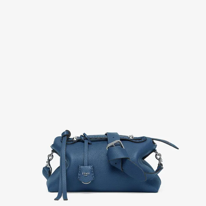 Fendi Boston Bags By The Way Selleria Medium Blue Selleria Bag With 192 Handsewn Topstitches 8211 Women