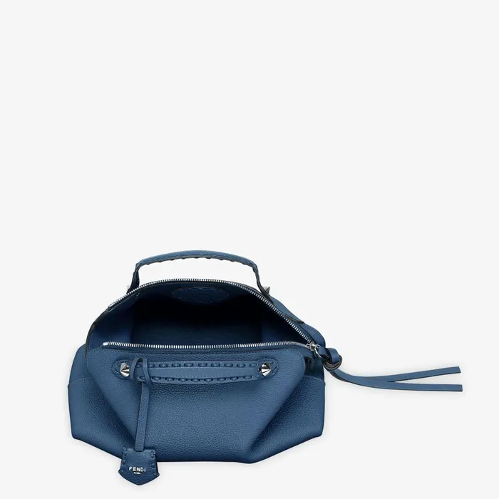 Fendi Boston Bags By The Way Selleria Medium Blue Selleria Bag With 192 Handsewn Topstitches 8211 Women