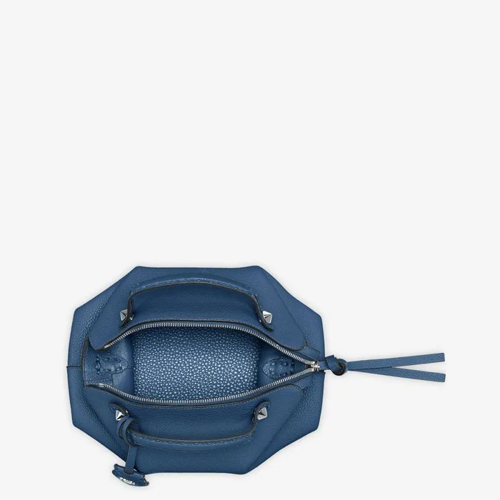 Fendi Boston Bags By The Way Selleria Medium Blue Selleria Bag With 192 Handsewn Topstitches 8211 Women