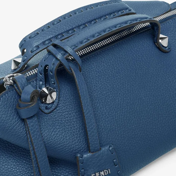 Fendi Boston Bags By The Way Selleria Medium Blue Selleria Bag With 192 Handsewn Topstitches 8211 Women
