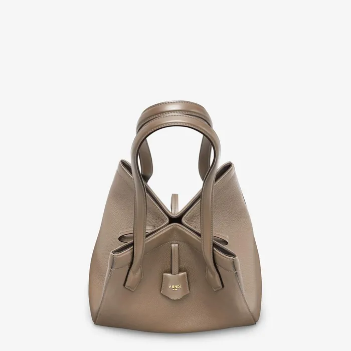 Fendi Bucket Bags Fendi Origami Medium Dove Gray Leather Bag That Can Be Transformed 8211 Women
