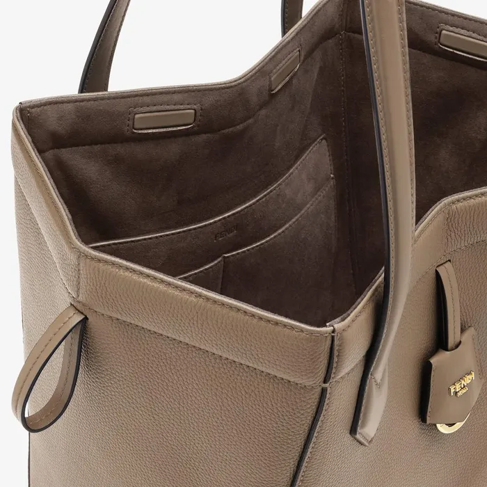 Fendi Bucket Bags Fendi Origami Medium Dove Gray Leather Bag That Can Be Transformed 8211 Women