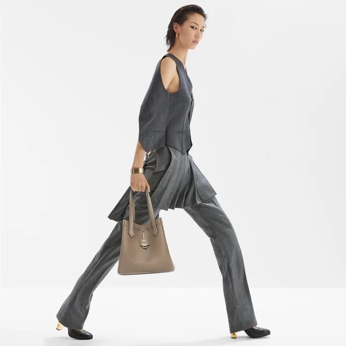 Fendi Bucket Bags Fendi Origami Medium Dove Gray Leather Bag That Can Be Transformed 8211 Women
