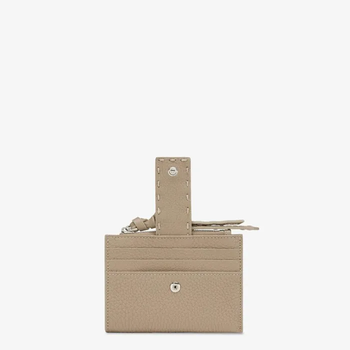 Fendi Card Holders FF Diamonds Zip Card Case Dove Gray Selleria Card Holder 8211 Women