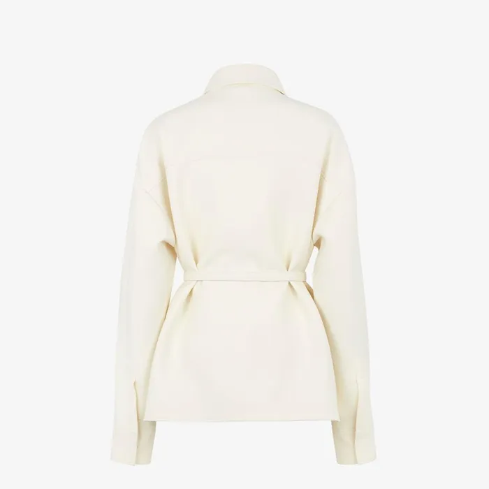 Fendi Coordinated Sets Jacket White Wool And Silk GoTo Jacket 8211 Women