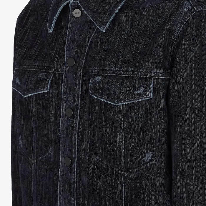 Fendi Coordinated Sets Jeans Jacket Blue Denim Jacket 8211 Men