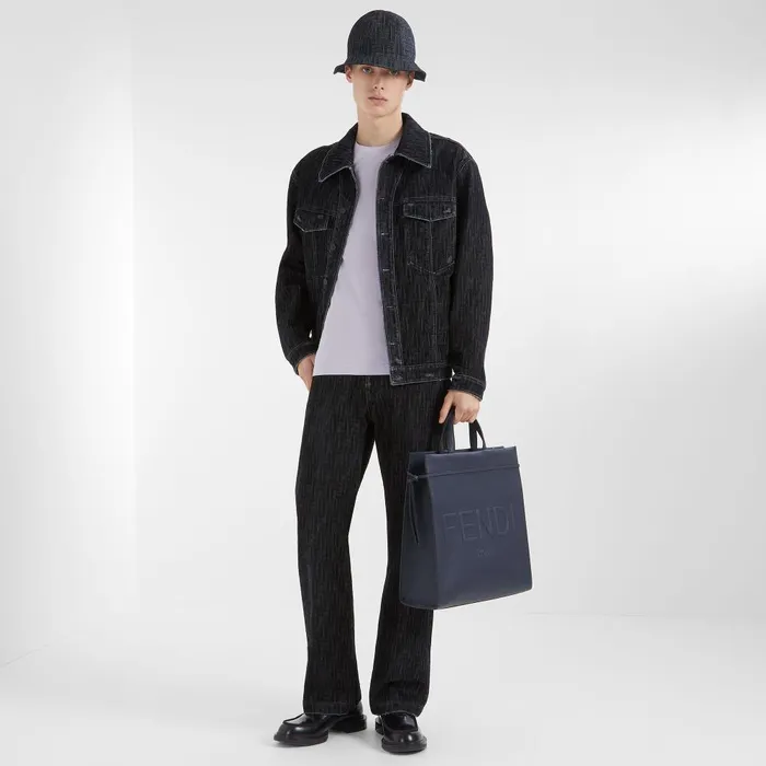 Fendi Coordinated Sets Jeans Jacket Blue Denim Jacket 8211 Men