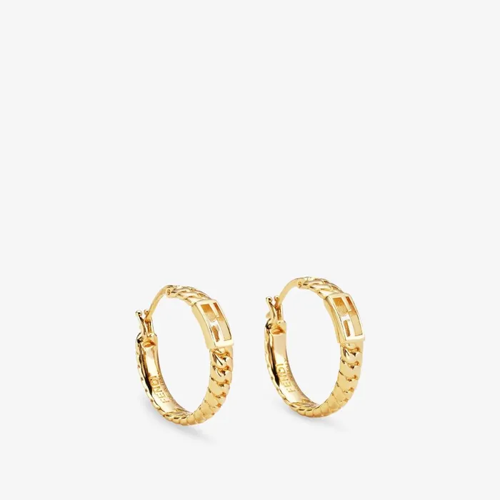 Fendi Earrings Baguette Small Earrings Goldcolored Earrings 8211 Women
