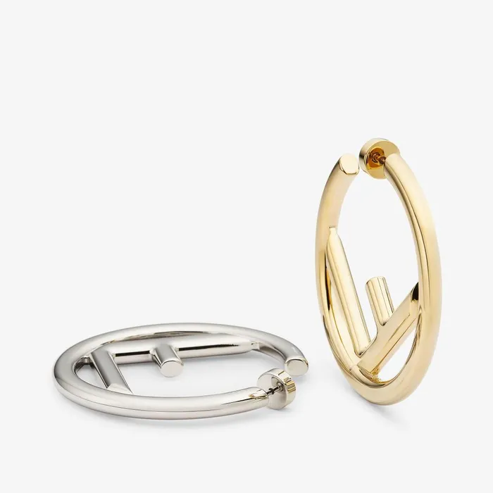 Fendi Essentials For Women F Is Fendi Earrings Gold And Palladium Earrings 8211 Women