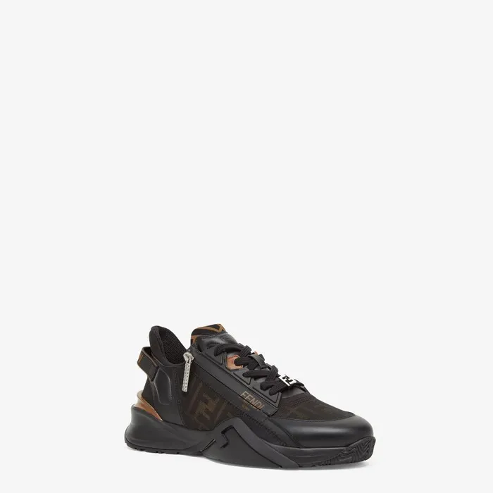 Fendi Fendi Flow Fendi Flow Sneakers Black Leather Lowtops 8211 Men