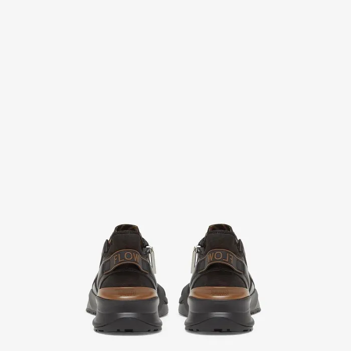 Fendi Fendi Flow Fendi Flow Sneakers Black Leather Lowtops 8211 Men