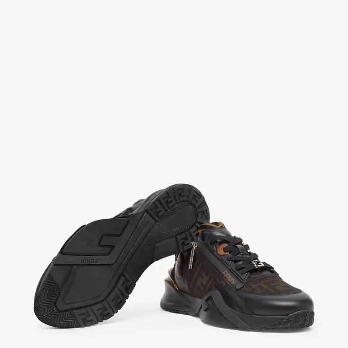 Fendi Fendi Flow Fendi Flow Sneakers Black Leather Lowtops 8211 Men