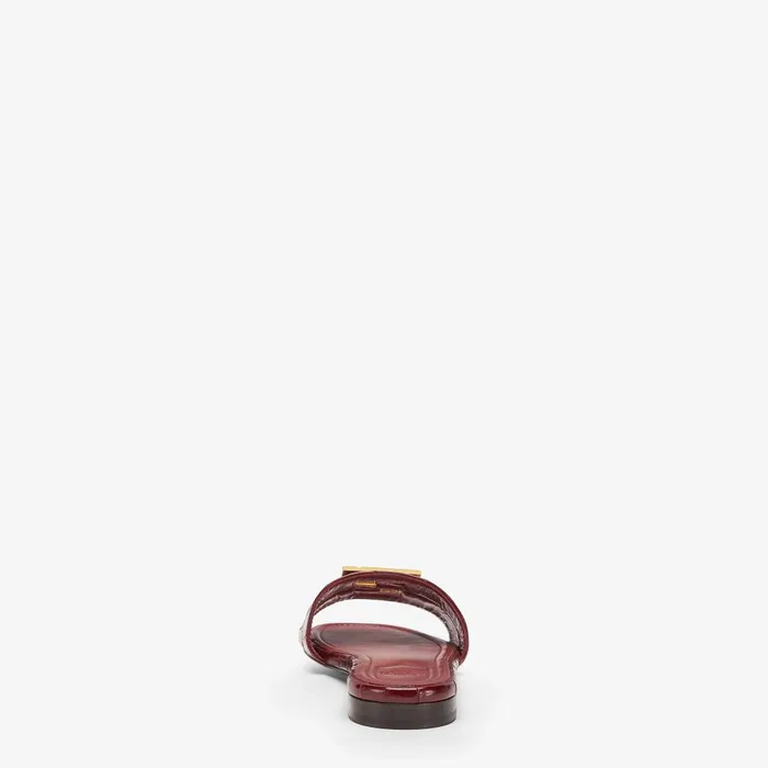 Fendi FFold Fendi FFold Red Eel Leather Sandals 8211 Women