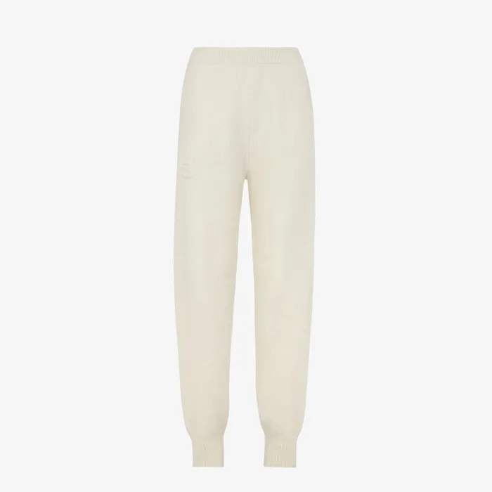 Fendi Knitwear Pants White Cashmere Pants 8211 Women