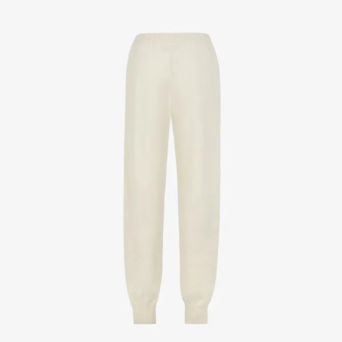Fendi Knitwear Pants White Cashmere Pants 8211 Women