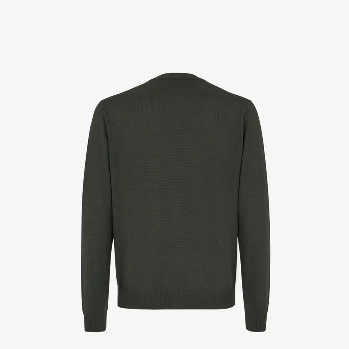 Fendi Knitwear Sweater Green Wool Pullover 8211 Men