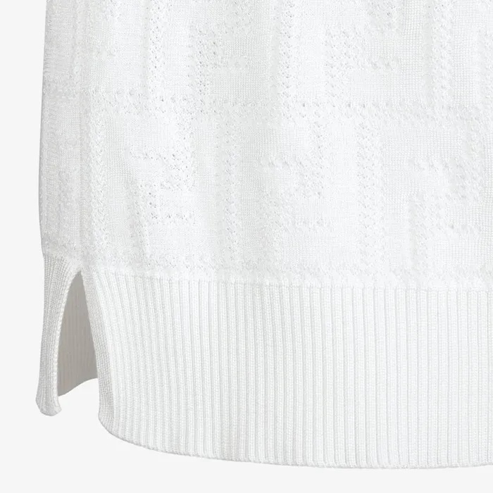 Fendi Knitwear Sweater White Viscose And Cotton Sweater 8211 Women