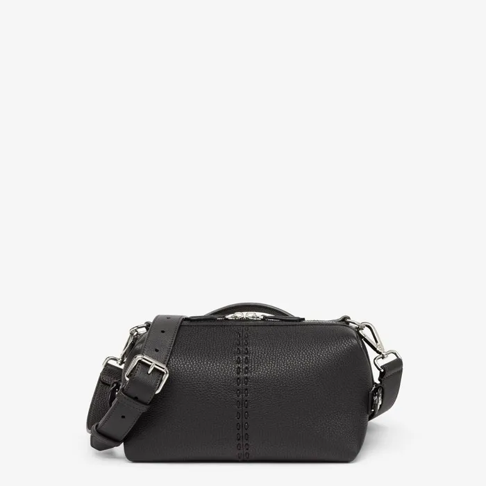 Fendi Messenger Bags Selleria Fendi Siesta Small Black Leather Selleria Bag With 266 Handsewn Topstitches 8211 Men Fendi Messenger Bags Selleria Fendi Siesta Small Black Leather Selleria Bag With 266 Handsewn Topstitches 8211 Men