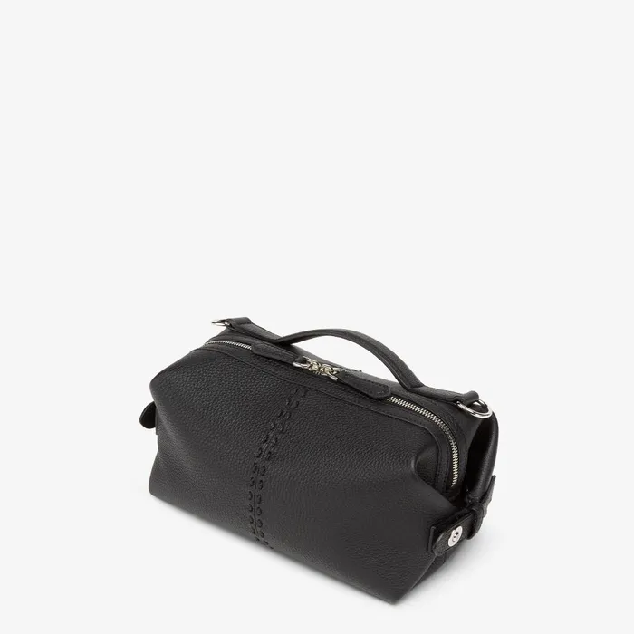 Fendi Messenger Bags Selleria Fendi Siesta Small Black Leather Selleria Bag With 266 Handsewn Topstitches 8211 Men