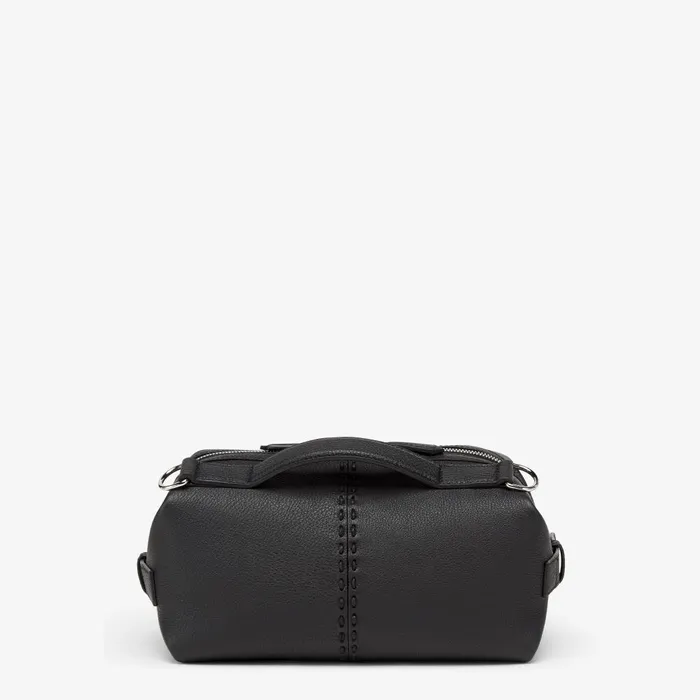 Fendi Messenger Bags Selleria Fendi Siesta Small Black Leather Selleria Bag With 266 Handsewn Topstitches 8211 Men