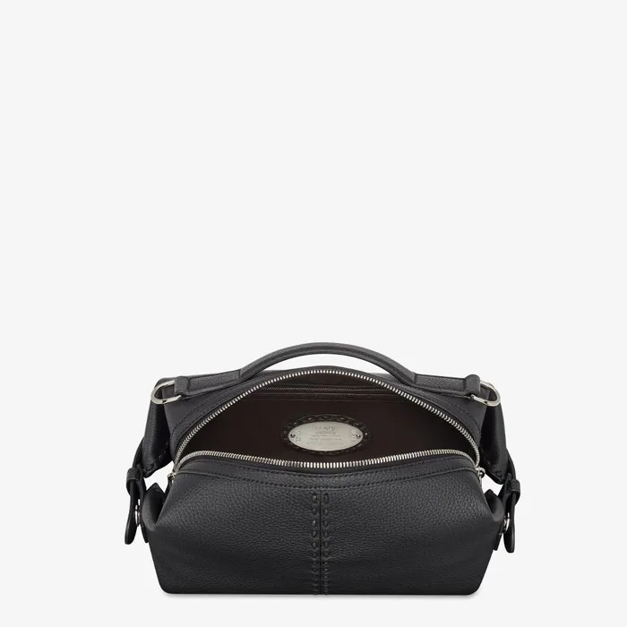 Fendi Messenger Bags Selleria Fendi Siesta Small Black Leather Selleria Bag With 266 Handsewn Topstitches 8211 Men