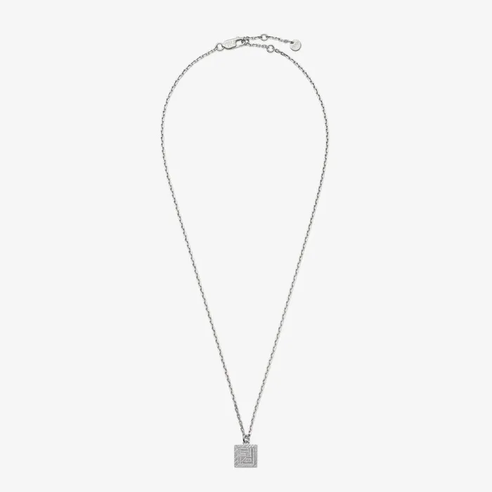 Fendi Necklaces Fendi Shadow Necklace Silvercolored Necklace 8211 Men