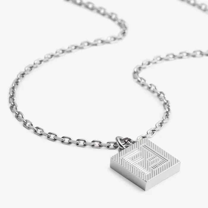 Fendi Necklaces Fendi Shadow Necklace Silvercolored Necklace 8211 Men