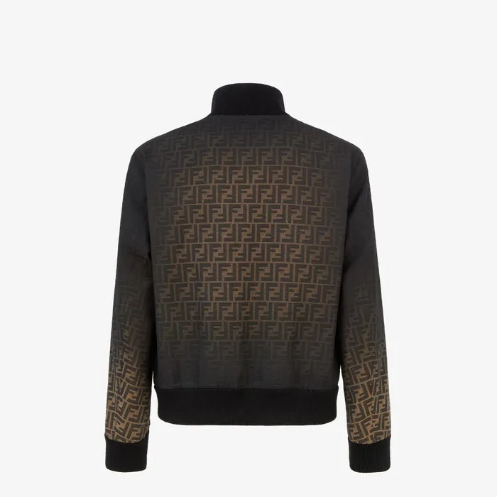 Fendi Outerwear Blouson Canvas FF Eclissi Jacket 8211 Men