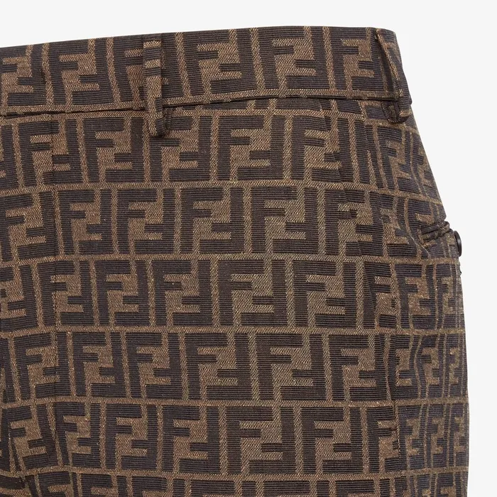 Fendi Pants and Shorts Bermudas Bermuda Pants In Brown Fabric 8211 Men
