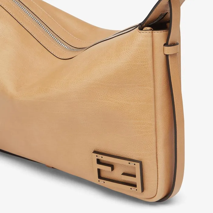 Fendi Shoulder and Crossbody Bags Simply Fendi Medium Beige Leather Bag 8211 Women