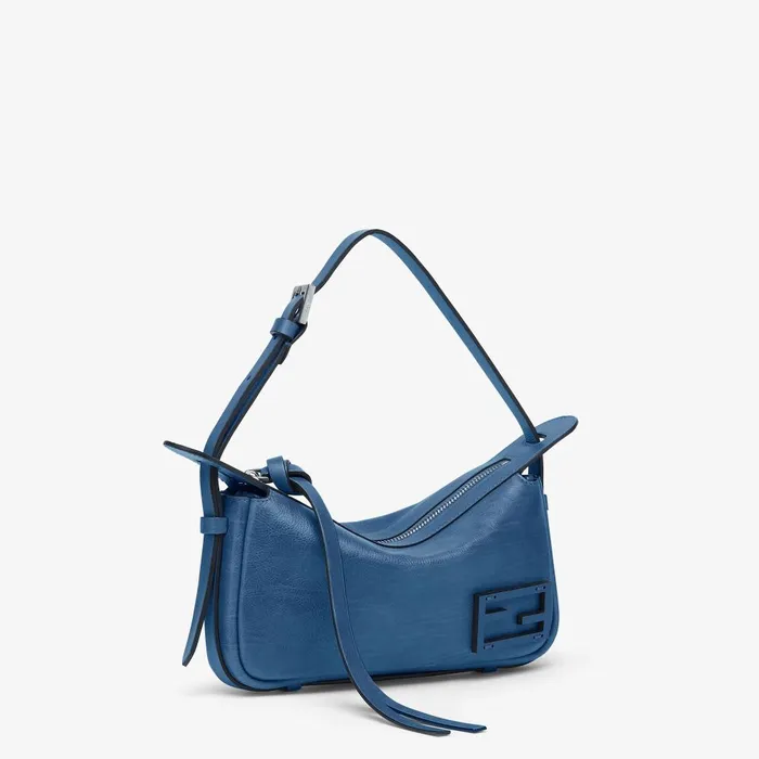 Fendi Shoulder and Crossbody Bags Simply Fendi Mini Blue Leather Minibag 8211 Women