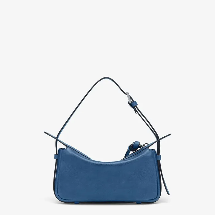Fendi Shoulder and Crossbody Bags Simply Fendi Mini Blue Leather Minibag 8211 Women