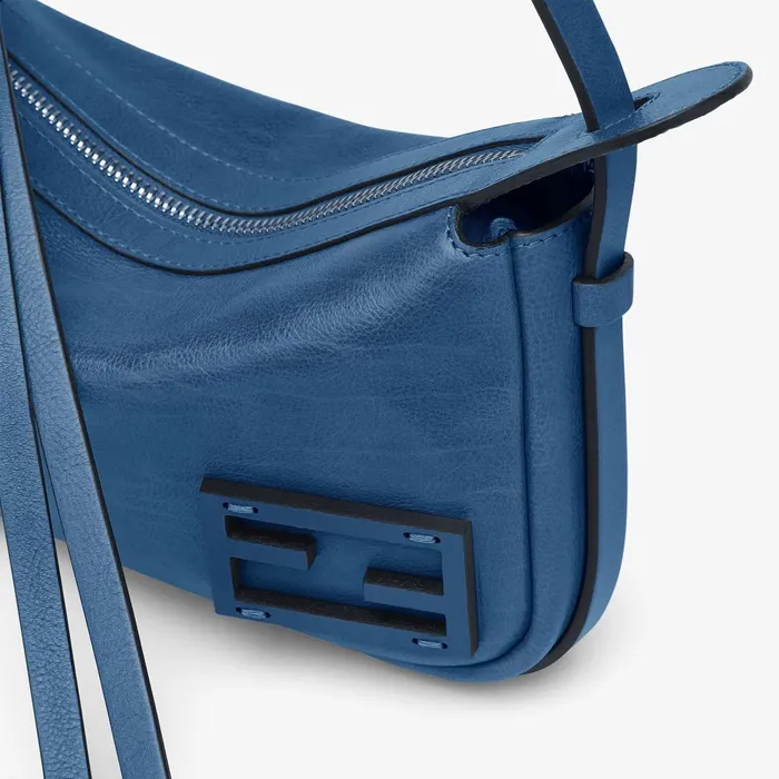 Fendi Shoulder and Crossbody Bags Simply Fendi Mini Blue Leather Minibag 8211 Women
