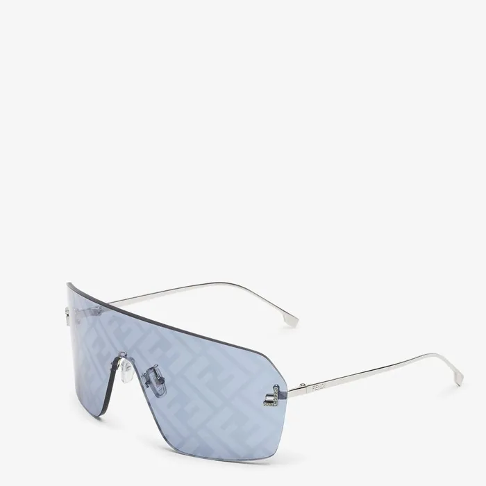Fendi Sunglasses Fendi First Crystal Light Blue Shield Sunglasses 8211 Women