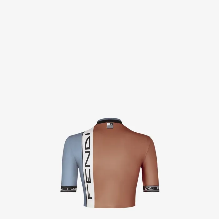 Fendi Tshirts and Sweatshirts Top Colorblock Lycra Top 8211 Women