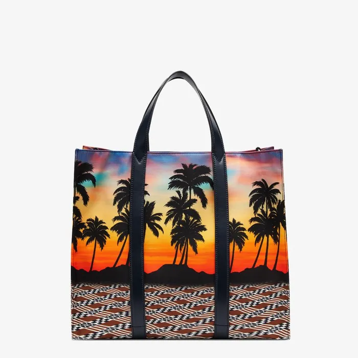 Fendi Tote Bags Shopper Multicolor Fabric Bag 8211 Men