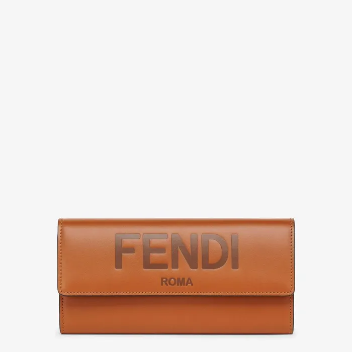 Fendi Wallets Fendi Roma Continental Brown Leather Wallet 8211 Women