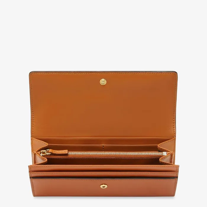 Fendi Wallets Fendi Roma Continental Brown Leather Wallet 8211 Women