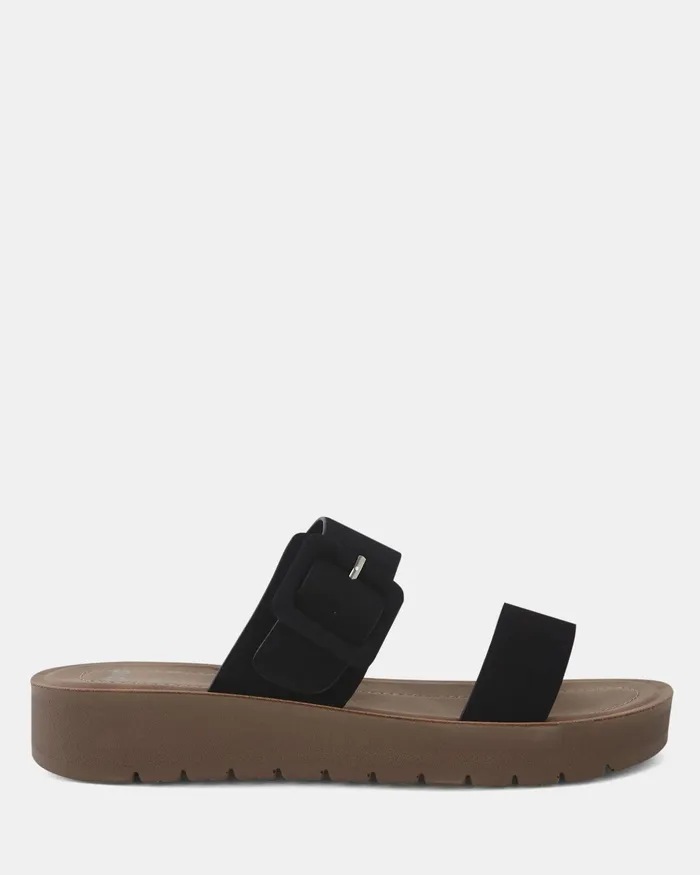 Flat Sandals RAELYNN BLACK Sandals 8211 NOVO Shoes Women