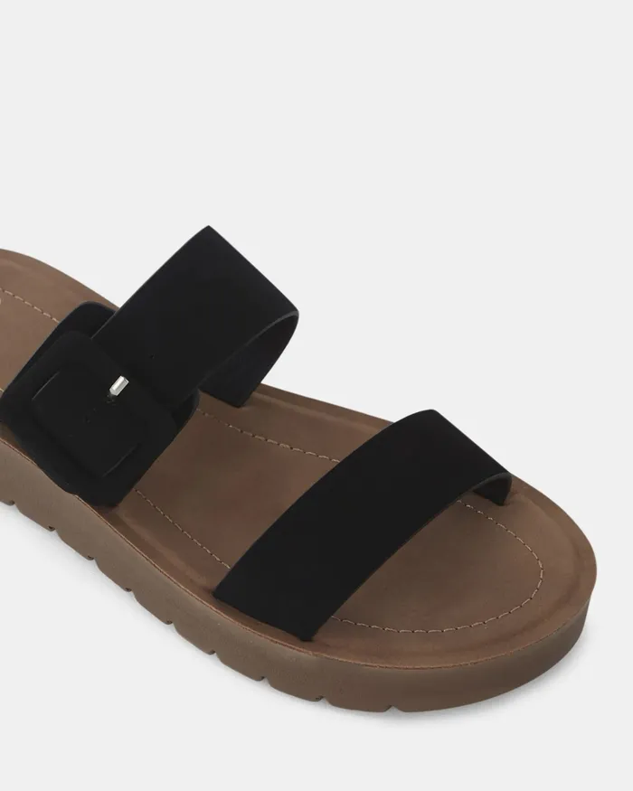Flat Sandals RAELYNN BLACK Sandals 8211 NOVO Shoes Women