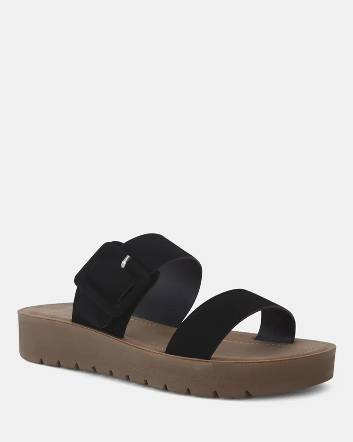 Flat Sandals RAELYNN BLACK Sandals 8211 NOVO Shoes Women