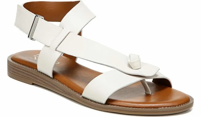 Flat Sandals Women Franco Sarto Franco Glenni Sandal Putty Leather