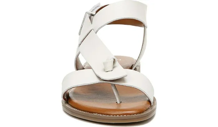 Flat Sandals Women Franco Sarto Franco Glenni Sandal Putty Leather