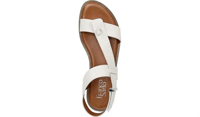 Flat Sandals Women Franco Sarto Franco Glenni Sandal Putty Leather